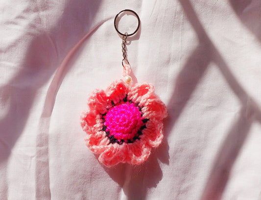 Crochet Flower Keyrings